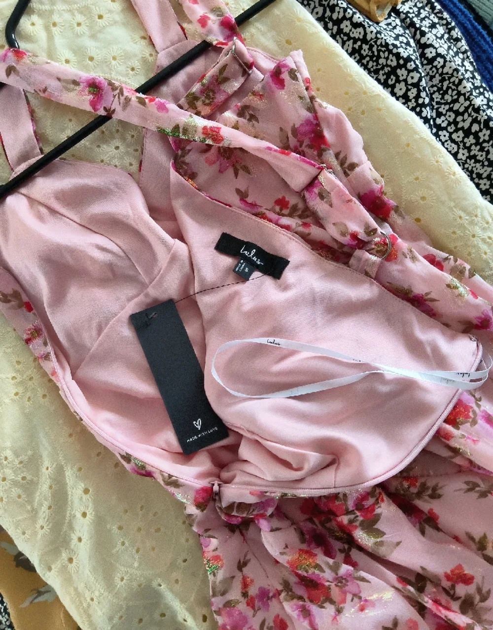 Lulu's Pink Floral Maxi Dress (BRAND NEW) - Picture 9 of 9